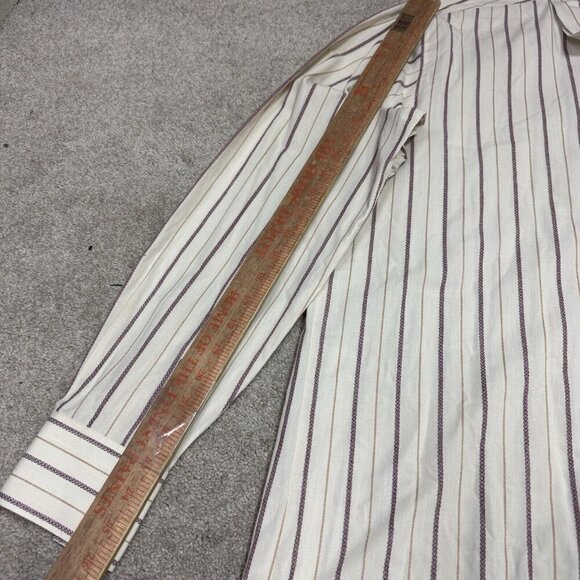 Ben Sherman Button Down Shirt Men’s Multicolored Striped Long Sleeve Size XL - Picture 5 of 13